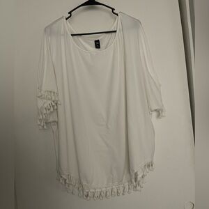 White Shirt with Tassels